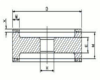 Schleifscheibe Form 9A3 / UR 436